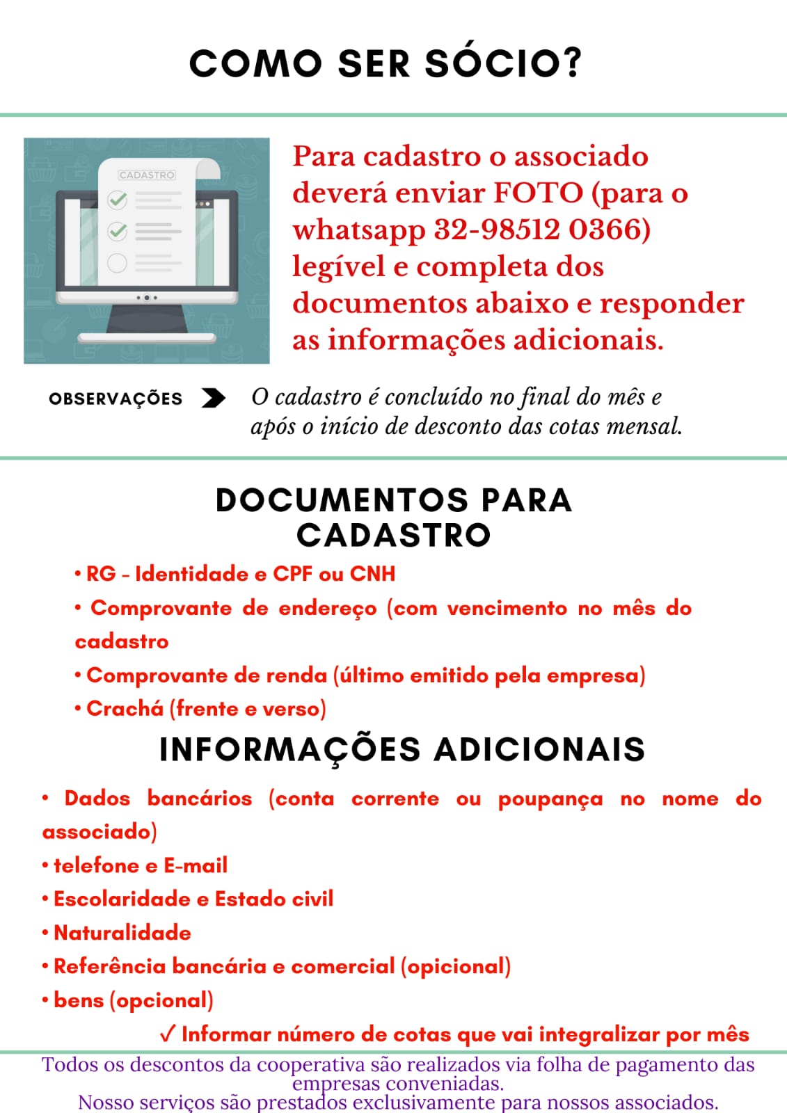 Documentos necessários